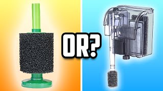 Hang on Back Filters Vs Sponge Filters Which Is Best [upl. by Hiller]