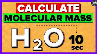 How to calculate molecular mass and molecular weight [upl. by Newel]