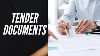 Tender Documents in Construction Projects  PreContract Stage [upl. by Dailey783]