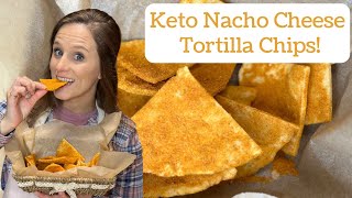 Keto Nacho Cheese Tortilla Chips Gluten free [upl. by Tiffy]