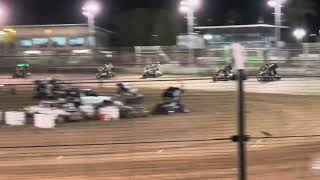 Tate Frost Front Flip Sprintcars Chariots Of Thunder Night 1 Northline Speedway Darwin [upl. by Esir772]