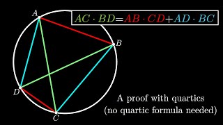 A New Proof of Ptolemys Theorem [upl. by Aynotak]