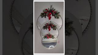 Hermosa decoración navideña con espejo diy navidad decoration manualidades [upl. by Wagstaff521]