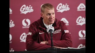 Montana Football Press Conference Post Delaware playoffs [upl. by Skutchan245]