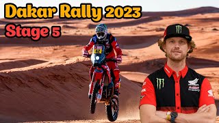 Stage 5 Results Dakar Rally 2023  Bike Adrien van Beveren Winner Fifth Stage [upl. by Pliske]