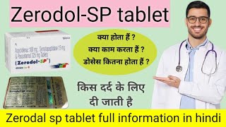 Tab zerodol sp uses in hindi zerodol sp in hindi zerodol sp tablet in hindi [upl. by Abeh]