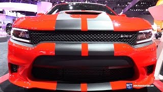 2016 Dodge Charger SRT Hellcat  Exterior and Interior Walkaround  2016 New York Auto Show [upl. by Euginimod]