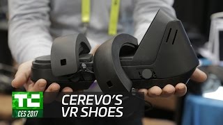 Cerevos VR shoes  CES 2017 [upl. by Holli]