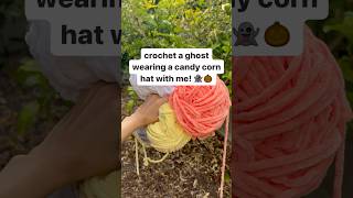 crochet a candy corn ghost with me 👻 crochet crochetplushie amigurumi shorts crochettutorial [upl. by Atile]