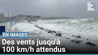 Tempête Patricia  à Wimereux la mer envahit la digue [upl. by Yttocs]