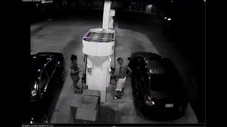 Surveillance video of officerinvolved shooting at Kapolei gas station [upl. by Siward]