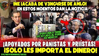 EL INE ¡SE ACABA DE VENGAR DE AMLO SUCEDIÓ HACE MOMENTOS COMO FORMA DE PRESIÓN ANTE LA REFORMA [upl. by Atiuqel84]