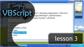 VBScript Basics Part 3  If  ElseIf  Else  Then Statements [upl. by Renate]