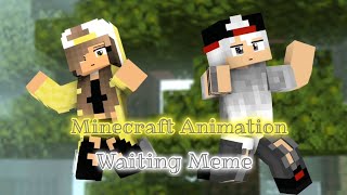 Waiting Meme  Mine Imator  Minecraft Animation  Template minecraft [upl. by Willdon414]