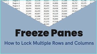 How to Freeze Multiple Columns and Rows in Microsoft Excel 🔥 [upl. by Gustin405]