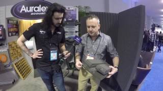 Auralex Mopads amp Mopads XL V2 at NAMM 2017 [upl. by Eikcuhc]