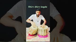 Dhire dhire kayda in teentaal 16 beats tabla music youtubeshorts viralshorts teentaal [upl. by Daht146]