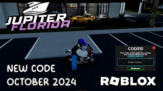 Roblox Jupiter Florida New Code October 2024 [upl. by Nilorac]