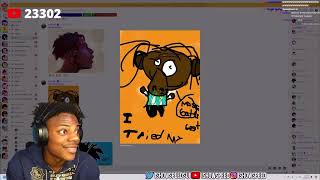 IShowSpeed Angry Reacts To His Fan Art Deleted Stream [upl. by Tani]