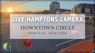 Hamptonscom  LIVE Downtown Circle Montauk New York [upl. by Enohpesrep]