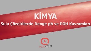 YKSAYT Kimya Sulu Çözeltilerde Denge ph ve POH Kavramları [upl. by Skyla]