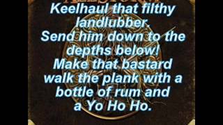 Alestorm  Keelhauled Lyrics [upl. by Attelrahs]