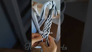 How Weaving a Handfasting Cord for a Wedding  Infinity Knot and Decorative Knot handfasting cord [upl. by Recha]