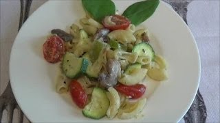 Thermomix TM 31  Nudelsalat mit Gemüse in KräuterMeerrettichsoße  vegetarisch   Thermilicious [upl. by Sufur152]