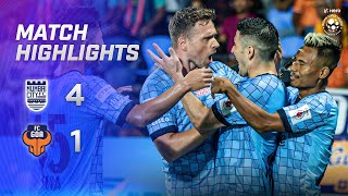 Highlights Mumbai City FC 4 1 FC Goa  MW 9 Hero ISL 202223 [upl. by Adranoel34]