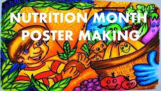 POSTER MAKING NUTRITION MONTH [upl. by Aliemaj570]