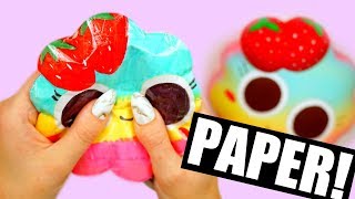 DIY PAPER SQUISHY  How to make a squishy without foam [upl. by Botzow]