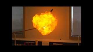 Slow Motion Hydrogen Balloon Explosion [upl. by Latoye893]