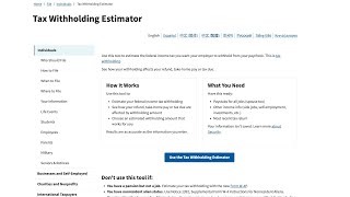 How to use the IRS Tax Withholding Estimator Tool A walkthrough [upl. by Kenton437]