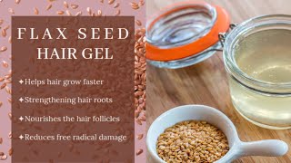 DIY FLAXSEED GEL FOR HAIR GROWTH  How To Make Homemade Flaxseed Gel [upl. by Erich333]