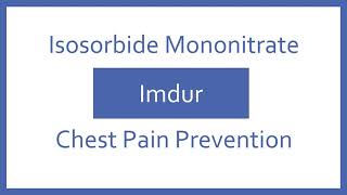 Isosorbide Mononitrate Pronunciation  Generic Name Brand Name Indication Top 200 Drugs PTCB [upl. by Zanze]