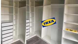 Montage PAX DRESSING à angle Ikea Partie 1 [upl. by Moia784]