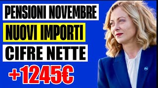 PENSIONI NOVEMBRE 2024 NUOVI IMPORTI 👉 ANTEPRIMA CEDOLINO DATE E BONUS 💰 [upl. by Ileane]