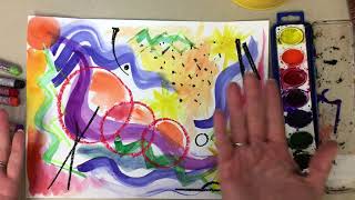 Kandinsky Art Activity Painting Music [upl. by Atinej362]