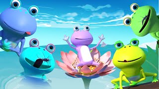 Five Little Speckled Frogs  Boo Kids Songs amp Nursery Rhymes [upl. by Aralc]