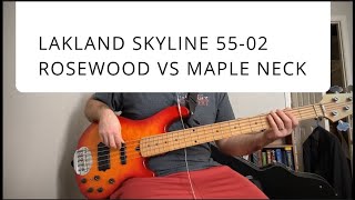 Lakland Skyline 5502 Rosewood vs Maple [upl. by Leifeste]