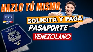 🔴Cómo SOLICITAR y PAGAR PASAPORTE VENEZOLANO en SAIME✈️ PAGANDO con BDV [upl. by Smitty757]