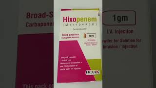 Hixopenem Inj Uses in Urdu Hixopenem 1g Injection Uses Meropenem Injection [upl. by Ochs]