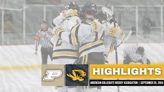 Mizzou vs Purdue Highlights  MACHA Hockey  September 20 2024 [upl. by Eeleak]