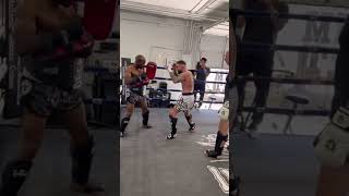 Training with Goldberg wwe goldberg muaythai [upl. by Yetac]