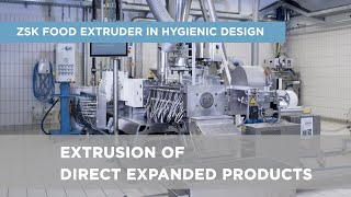 Coperion ZSK Food Extruder for Direct Expanded Products such as TVP [upl. by Cosetta]