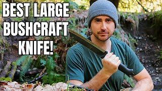 BEST Large Bushcraft Knife A LongTerm Field Review [upl. by Stig478]