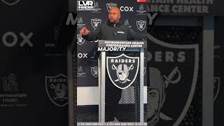 Las Vegas Raiders Coach Antonio Pierce on InuriesAdversity lasvegasraiders raiders raidernation [upl. by Notniuqal]