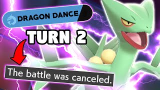 DRAGON DANCE SCEPTILE MAKES OPPONENTS INSTANTLY FORFEIT [upl. by Aimal]