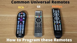 How To Program Universal Remote to TV  RCA GE amp Phillips [upl. by Abrams]