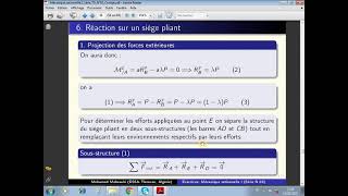 316 Mécanique rationnelle Série 03 Exercice 6 Réaction sur un siège pliant sur un sol lisse [upl. by Rhodia]